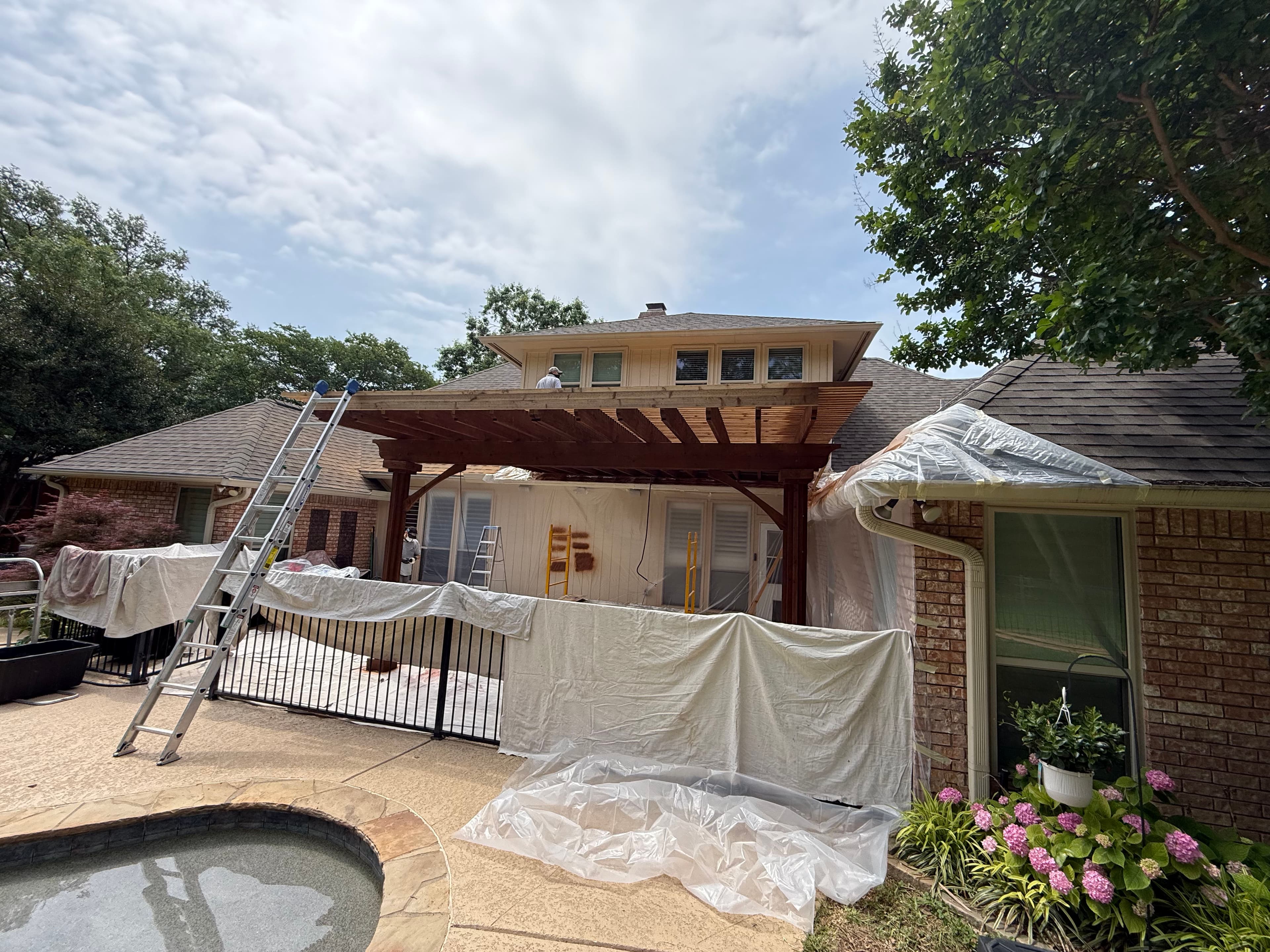 Project Pergola Restoration and Sun Shade Upgrade in Keller TX image