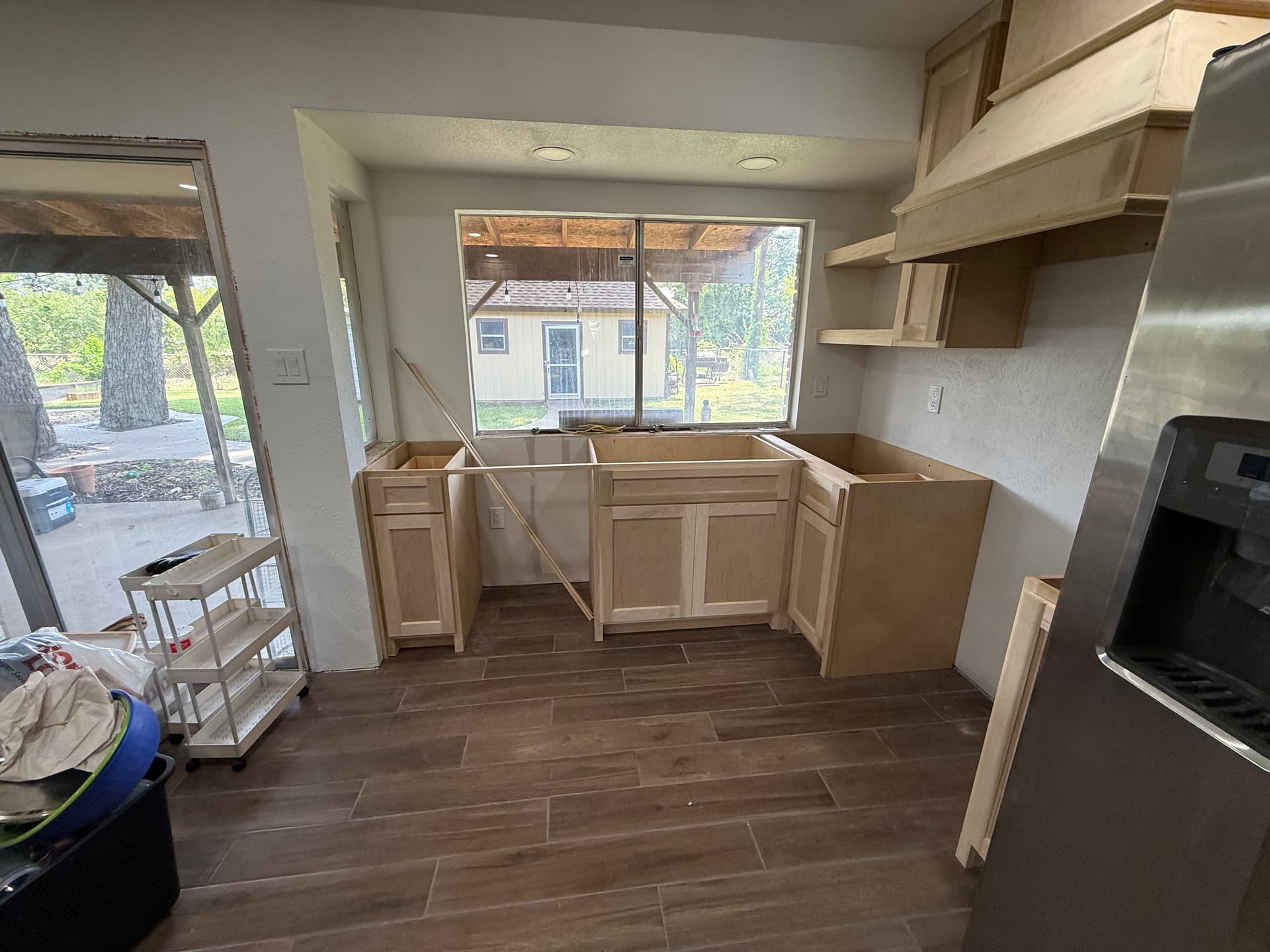 Gallery photos for Kitchen Cabinet Installation in Progress - DFW Remodel: Image #2