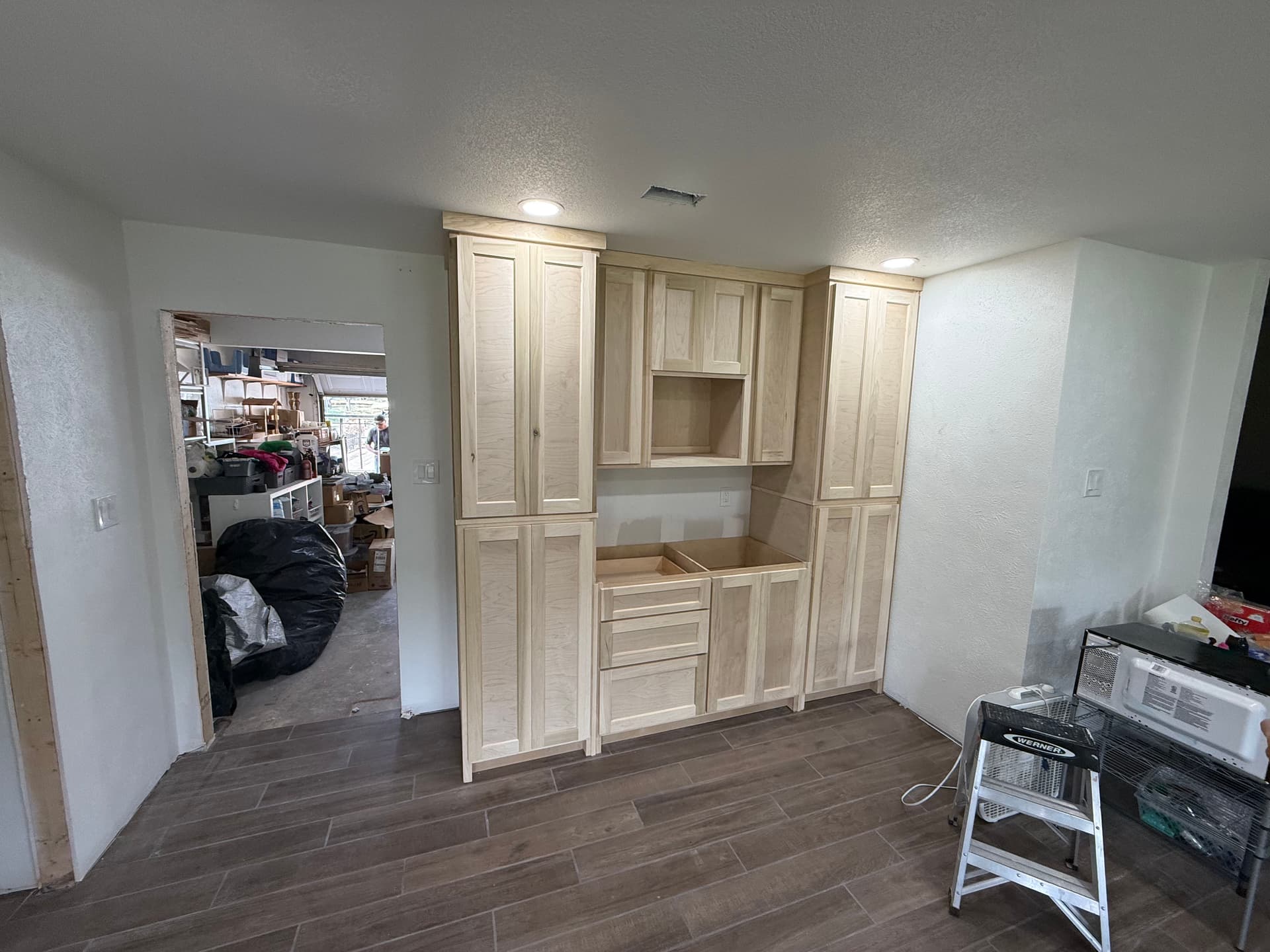 Gallery photos for Kitchen Cabinet Installation in Progress - DFW Remodel: Image #1