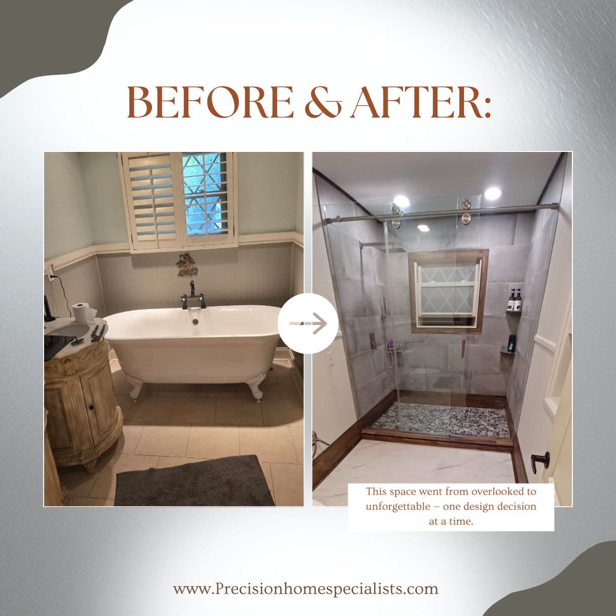 Sleek Bathroom Makeover Creates a Modern Shower Paradise image