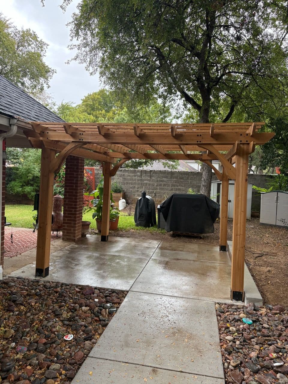 Creating Relaxation with a New Wooden Pergola image